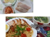 雞肉泡菜義大利麵