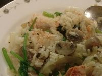 蘑菇鮭魚燉飯