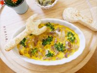寶寶副食品「法式牛肉鹹派」香濃美味 ♪