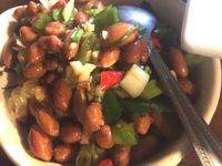 涼拌蒜頭花生