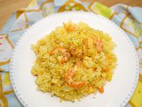 番紅花蝦仁炒飯