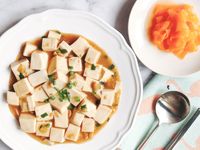 醬燒嫩豆腐(省錢料理)-手繪食譜