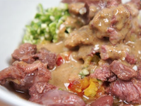 [寵物鮮食食譜]和風芝麻鹿肉沙拉，狗鮮食