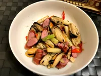 白蘆筍淡菜炒