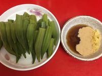 水波爐蒸秋葵