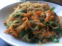 韮菜炒冬粉