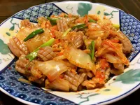 泡菜炒魷魚