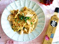 蟹管肉炒蛋