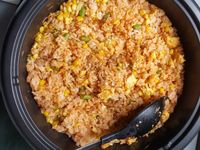 玉米肉絲紅飯