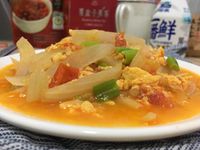 洋蔥蕃茄炒蛋（不加蕃茄醬）