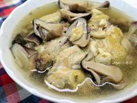 蒜頭草菇雞湯