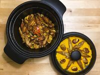 薑黃蠶豆炒雞翅