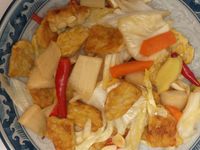 四川泡菜炒天貝