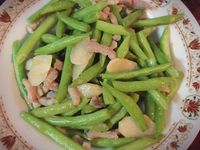 蒜香肉絲四季豆