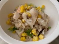 寶寶～玉米茄子魚兒燉飯
