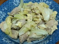 高麗菜蛋炒雞胸肉