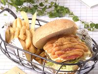花生蔬菜肉排漢堡