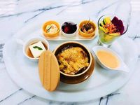 酒糟味噌雞佐甘藷紅豆飯