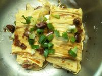 豆皮捲肉末