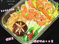 毛豆蝦仁炒蛋便當