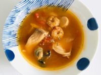 【飛利浦萬用鍋】蕃茄海鮮湯