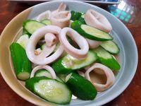 小黃瓜炒透抽