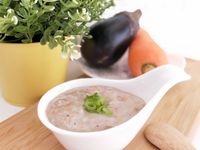 【寶寶食譜】魚香茄子五穀粥