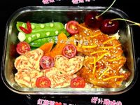 橙汁雞腿排便當