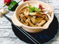 雙菇雞絲拌麵-【好菇道營養料理】