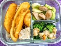 中學生便當-薯條糙米飯