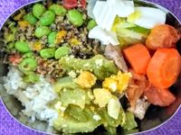 中學生便當-紅藜毛豆糙米飯