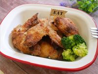 烤箱完成「酥炸雞翅」不油炸一樣好吃 ♪