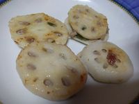煎蓮藕鑲肉