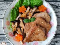 香煎味噌豬里肌〞簡易低醣豬排餐