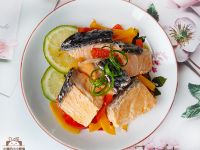 鮭魚南蠻漬~清甜酸香低醣料理