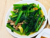 肉絲炒菠菜
