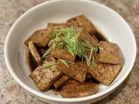 楓糖醬燒脆皮豆腐