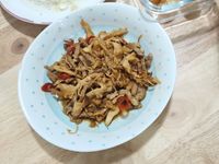 筍乾炒肉絲