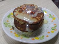 牽絲煉乳香蕉鬆餅