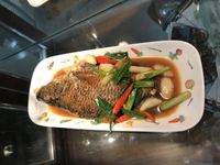 蔥燒吳郭魚