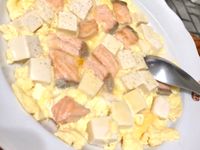 鮭魚豆腐玉子炊