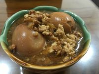 黑白滷肉燥+蛋