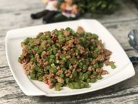 醬爆肉末炒四季豆