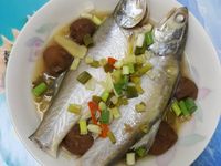 懶人電鍋清蒸梅子午仔魚