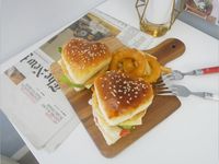 好夢幻「愛心漢堡麵包」可愛到不行 ♡