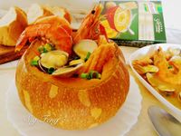 香甜南瓜海鮮濃湯