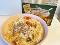 白醬菇菇培根奶香燉飯