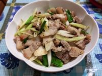蒜苗鹹豬肉