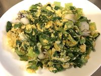 嫩蛋青江炒花枝