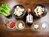 碧綠燒雙菇-豆油伯春源醬油